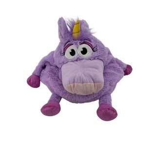 Tummy Stuffers Purple Plush Unicorn Jay@Play Storage Toy